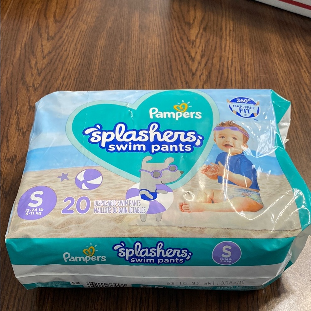 “5/$20” size small Pampers splashes swim pants brand new 20 diapers
